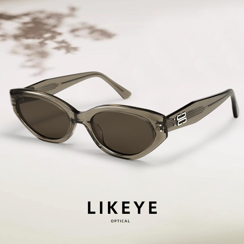 サングラス キャットアイ 猫眼 レディース 紫外線カット UVカット カーキ ブラック ホワイト