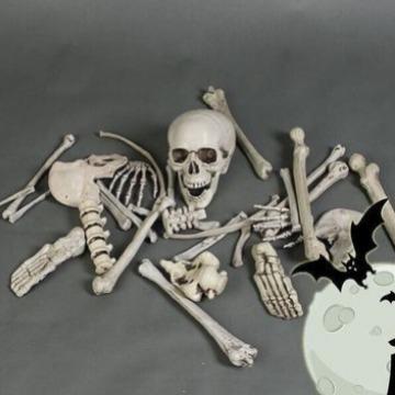 ハロウィン デコレーション ホラー 恐怖 スカル ゾンビ 骸骨 ドクロ スケルトン 吊り下げ バラバラ骨 ..