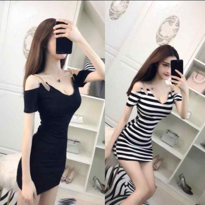 ワンピース レディース ミニ丈 ショート丈 ボディコン キャミソール Vネック ノースリーブ セクシー タイトフィット コットン 綿 伸縮性 ストレッチ ストリート ナイトクラブ バー パーティー デート ライブ配信向け 黒 ストライプ 夏服