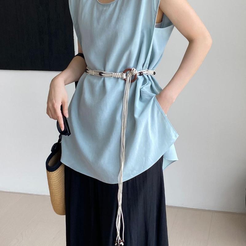 楽天Grams楽天市場店ウエストチェーン 男女兼用 編み込み エスニック ボヘミアン レトロ ヴィンテージ 森ガール ナチュラル ウエストコード 腰紐 ワンピース ドレス スカート カジュアル 着回し 布製 ベージュ