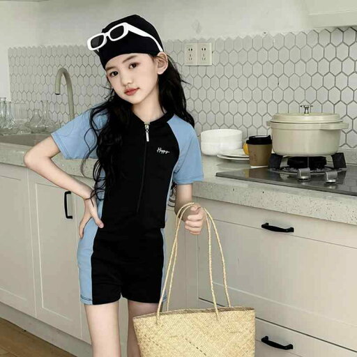 水着 女の子 キッズ ジュニア ガールズ スイート キュート かわいい スイムウェア ポリエステル素材 プール 水泳 海水浴 レジャー 水遊び ブラック 黒 水着 女の子 キッズ ジュニア ガールズ スイート キュート かわいい スイムウェア ポリエステル素材 プール 水泳 海水浴 レジャー 水遊び ブラック 黒