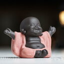 置物 紫砂 弥勒菩薩 笑い仏 仏像 小型 ミニチュア 卓上飾り 茶室 水槽 アクアリウム 植木鉢 ジオラマ 和風 禅意 インテリア 縁起物 デスク装飾 オーナメント
