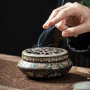 香炉 陶磁器 お香立て 室内用 手作り 和風 レトロ 禅スタイル リビング 書斎 茶室 玄関 仏間用 沈香 檀香 渦巻線香 コーン香 スティック香 香皿 アロマ 癒し 瞑想 リラックスタイム インテリア雑貨 おしゃれ 置物