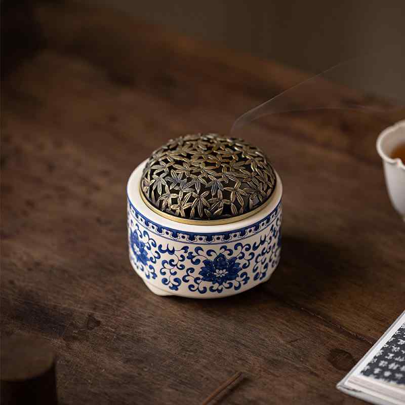 香炉 陶器 和風 室内用 家庭用 線香 渦巻き線香 コーン香 兼用 お香立て 茶道 香皿 瞑想 リラックス ア..