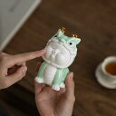 置物 かわいい 干支 辰 龍 獅子 陶器 セラミック 青磁 グレー 紫砂 おしゃれ ユニーク リビング 玄関 卓上 デスク インテリア 装飾 飾り物 縁起物 ラッキーアイテム 招福 吉祥 開運 和風 中華風 オーナメント