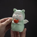 置物 かわいい 子豚 柿 陶器製 縁起物 インテリア雑貨 万事順調 開運グッズ 招福 動物モチーフ リビング 玄関 デスク飾り ギフト プレゼント 癒し オブジェ ナチュラルテイスト お守り