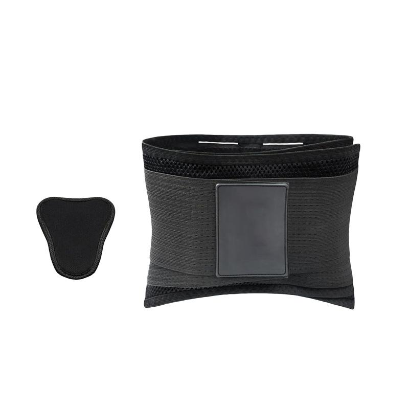 護腰ベルト 男女兼用 加圧式 プレート内蔵 高弾性 メッシュ 通気性 スポーツ フィットネス トレーニング 腰部保護 ランニング バスケットボール 筋トレ 着脱式腰パッド ブラック