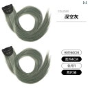 ヘアピース レディース インナーカラー風 耳掛けカラー ハイライトメッシュ ワンタッチ クリップ式 軽量 薄型 耐熱ファイバー ストレート ロング カラフル 多色 ビビッド アッシュ系 ピンク系 パープル系 エクステ つけ毛 ファッション イメチェン