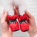 犬 靴 ドッグシューズ 春夏 滑り止め 汚れ防止 ソフトソール かわいい ペット 猫 フットカバー レッド ブラック ピンク