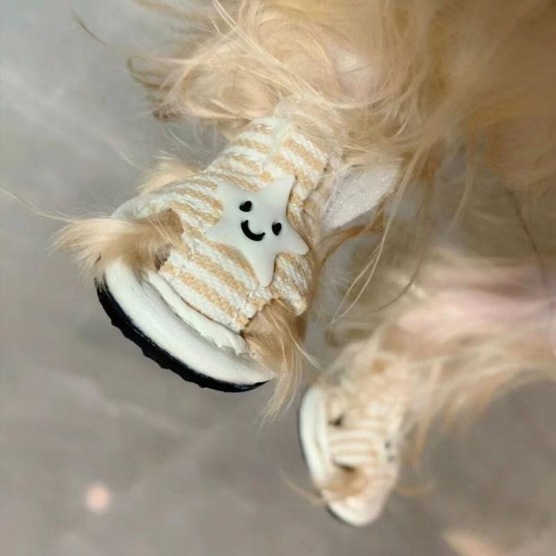 犬 靴 ドッグシューズ サンダル ペット 夏 ソフトソール ウォーキング 通気性 小型犬 ブラック レッド グリーン