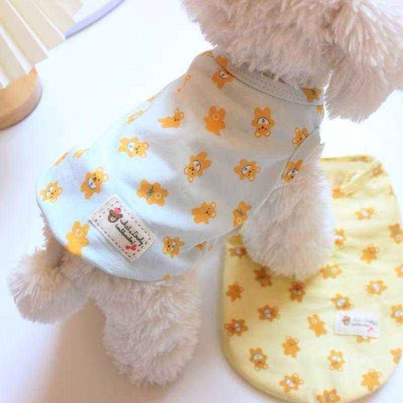 ペットウェア 小型犬 猫用 ベスト ドッグウェア ノースリーブ タンクトップ 薄手 軽量 抜け毛防止 毛落..