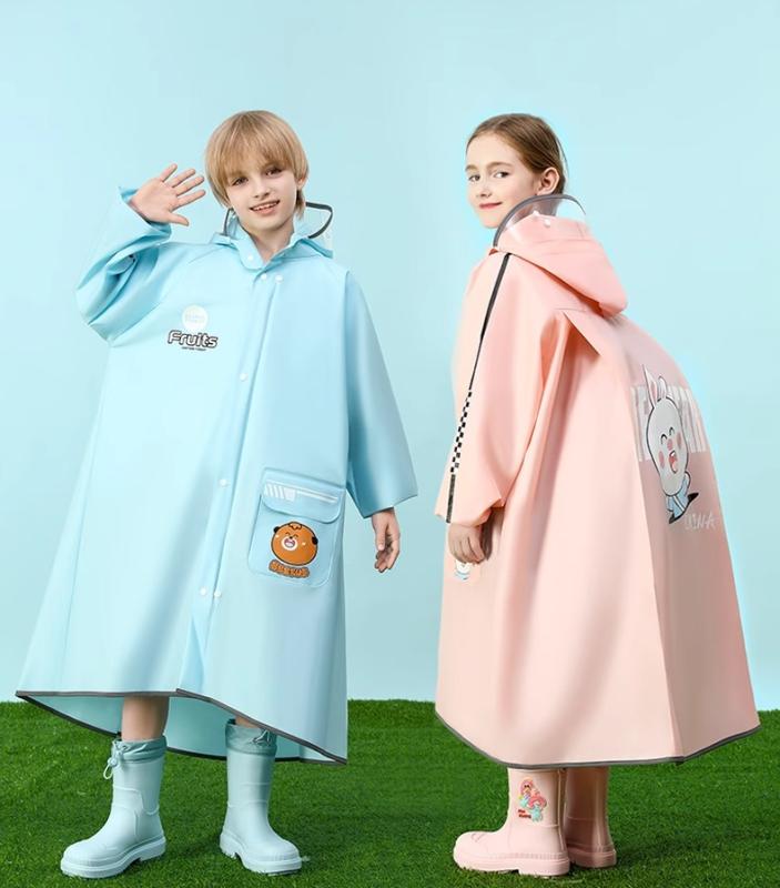 レインコート キッズ カッパ 男の子 女の子 子供 小学生 中学生 防水 ランドセル対応 ポンチョ ネイビー ピンク ブルー