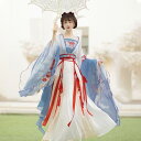 漢服 レディース 中国風 レトロ 宋風 ハイウエスト 襦裙 広袖 トップス スカート セット ポリエステル 春 秋 普段使い エレガント