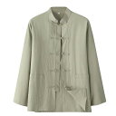 ジャケット メンズ レトロ ドルマンスリーブ 綿麻 リネン チャイナジャケット スタンドカラー チャイナボタン 茶道服 和風 カジュアルウェア 普段使い ゆった...