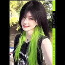 ヘアエクステ レディース 蛍光グリーン インナーカラー ハイライト ストレート ワンタッチ クリップ式 付け毛 高品質耐熱ファイバー 約60cm ロング ファッション イベント ダンス 推し活 目立つ