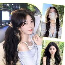 付け毛 レディース 女性用 ワンタッチ エクステ ロングヘア 自然な仕上がり 無痕 ボリュームアップ 増毛 巻き髪 ストレート 大波ウェーブ 耐熱ファイバー 部分ウィッグ