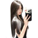 付け毛 レディース ロング ストレート エクステ 3枚セット シールタイプ 目立たない 自然な髪 ボリュームアップ 耐熱ファイバー 巻き髪 カール ウェーブ 増...