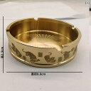 灰皿 真鍮製 五虎 百福 置物 開運招福 縁起物 デスク オフィス 応接室 喫煙具 卓上装飾 高級感 重厚感 インテリア オブジェ 贈答品 コレクションアイテム