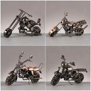 オートバイ モデル レトロ ビンテージ メッキ加工 金属製 工芸品 置物 オブジェ 卓上 インテリア 雑貨 リビング 玄関 オフィス デスク 装飾 ディスプレイ