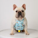 犬用冷却ベスト パグ ブルドッグ フレンチブルドッグ 夏用 散歩 お出かけ 熱中症対策 ひんやり クールウェア ポリエステル素材 通気性 ブルー イエロー ピンク