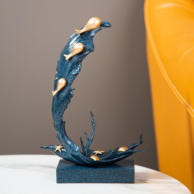 樹脂製置物 軽やかな高級感 現代的モダン ミニマリスト リビング 玄関 テレビ台 酒棚 新築祝い 開業祝い 引っ越し祝い 縁起物 商売繁盛 風水 開運 オブジェ インテリア ギフト