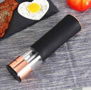 ペッパーミル 電動 グラインダー 胡椒挽き スパイスミル 調理器具 キッチン用品 ABS製 ローズゴールド ホワイト ブラック 黒胡椒 粗塩対応 食卓