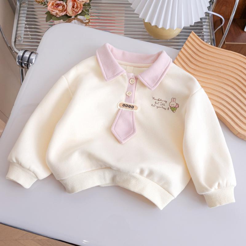 ポロシャツ キッズ 長袖 女の子 子供服 春 カジュアル かわいい ガーリー トップス トレーナー ドール..