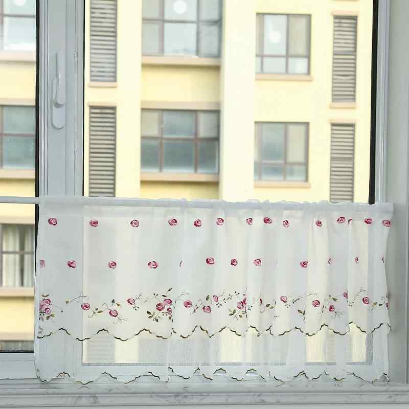 カフェカーテン おしゃれ 小窓 バルコニー スクリーン キッチン 遮断 ハーフ 間仕切り