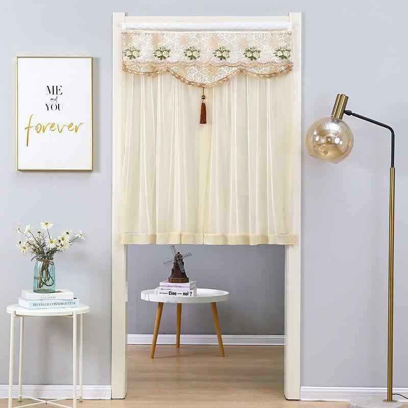 カフェカーテン おしゃれ 小窓 レース ハーフ ショート キッチン 防蚊 寝室 リビングルーム パーティシ..