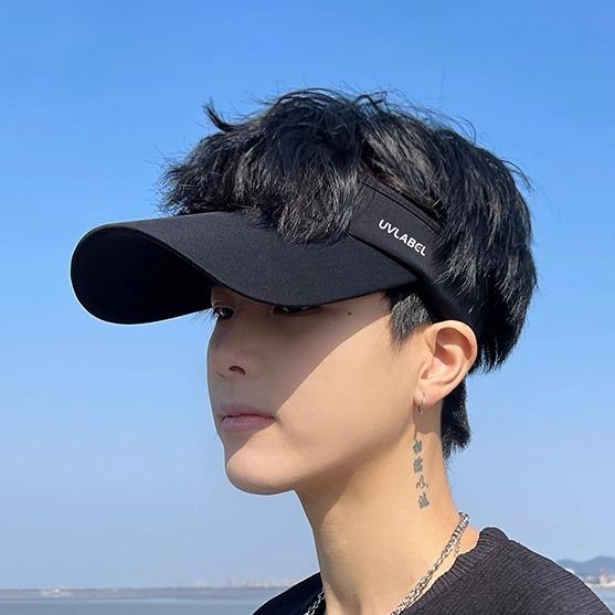 サンバイザー メンズ 春夏 UVカット 日よけ帽子 接触冷感 スポーツ アウトドア サイクリング フェイス..