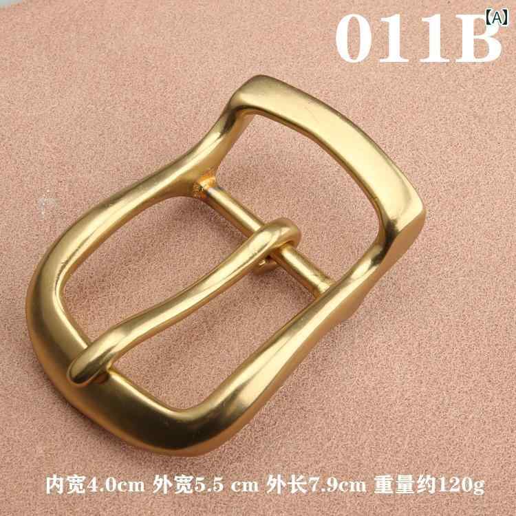 純 銅 ベルトバックル 固体新 真鍮 ベルトバックル ヘッド ピン ズボン ベルト クリップ アクセサリー ..