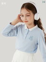 女の子の 長袖 Tシャツ 春と 秋 2025 子供用 ボトムス シャツ中と大 サイズの 子供用 スタイリッシュな ポロシャツ 子供 服の トップス
