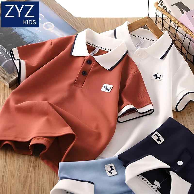 ポロシャツ キッズ 半袖 男の子 子供服 クール カジュアル ファッション 春夏 ホワイト ブルー レッド