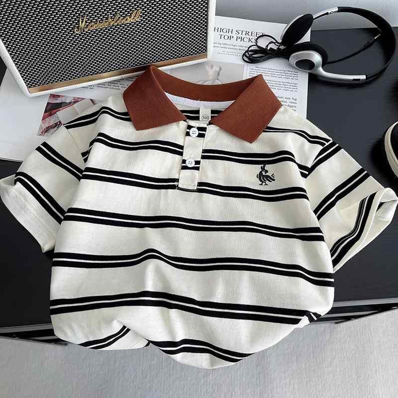 ポロシャツ キッズ 半袖 男の子 子供服 コットン 襟付き トップス カジュアル ファッション 春夏 ホワ..