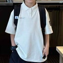 綿 子供 服 2025年 夏の新 着 商品、 男の子、中・大 サイズの 子供、 ボタン 付き ポロシャツ、 子供用 半袖 Tシャツ