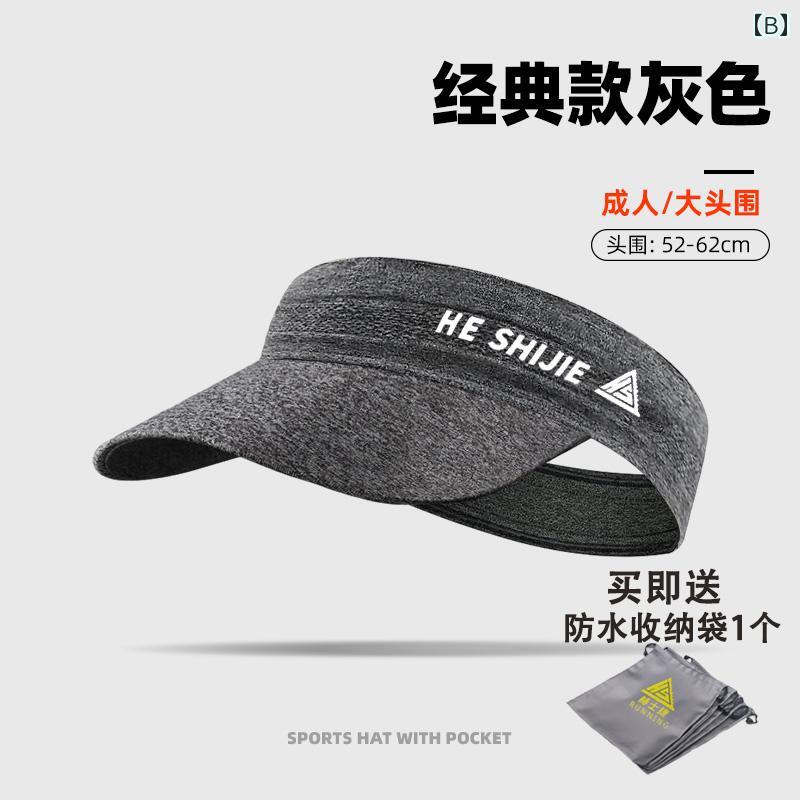Grams楽天市場店のサンバイザー メンズ レディース 春夏 速乾 UVカット 紫外線対策 日よけ マラソン ランニング テニス スポーツ 軽量 通気性 折りたたみ コンパクト キャップ アウトドア ウォーキング ブラック グレー ピンク｜アングル3