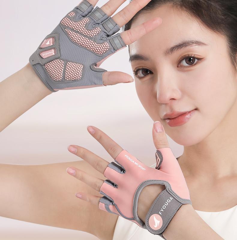 サイクリング グローブ 自転車 手袋 指切り レディース 滑り止め マメ防止 筋トレ ウェイトトレーニン..