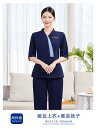 制服 レディース 上下セット 五分袖 エステティシャン 美容師 ネイルサロン スパ 技師服 高級感 エレガント ポリエステル スパンデックス ネイビー グリーン...
