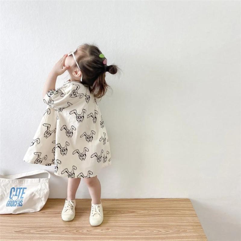 ワンピース 女の子 ベビー キッズ 綿 コットン 高級感 プリンセスドレス エレガント 上品スタイル かわ..