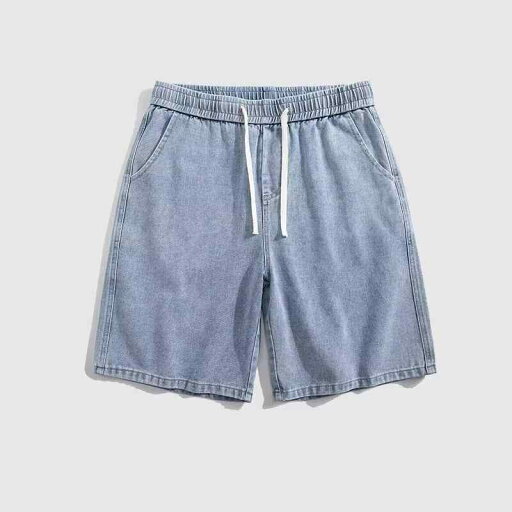 デニム ショートパンツ メンズ 薄手 ウォッシュ加工 ドローストリング ハーフパンツ ゆったり リラックスフィット カジュアル 夏物 綿 ストレート ミドルウエスト マルチポケット ノンストレッチ ライトブルー チャコールグレー デニム ショートパンツ メンズ 薄手 ウォッシュ加工 ドローストリング ハーフパンツ ゆったり リラックスフィット カジュアル 夏物 綿 ストレート ミドルウエスト マルチポケット ノンストレッチ ライトブルー チャコールグレー