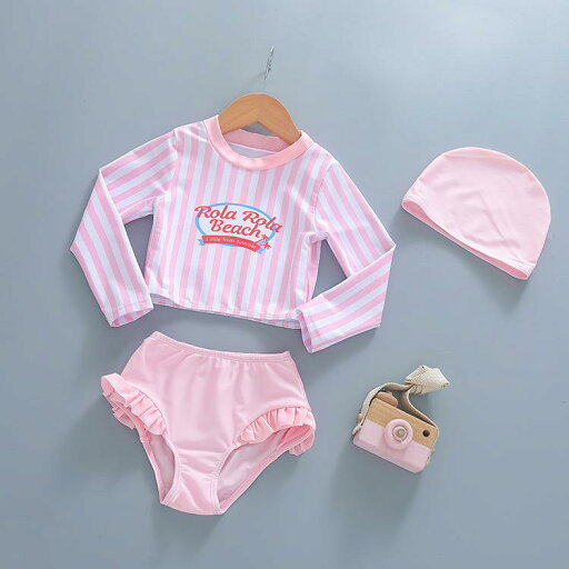 水着 女の子 ベビー キッズ ガールズ かわいい ストライプ ボーダー セパレート スイムウェア セットアップ ショート丈 UVカット 紫外線対策 日焼け対策 プール ビーチ レジャー ナイロン素材 伸縮性 速乾 ピンク系 水着 女の子 ベビー キッズ ガールズ かわいい ストライプ ボーダー セパレート スイムウェア セットアップ ショート丈 UVカット 紫外線対策 日焼け対策 プール ビーチ レジャー ナイロン素材 伸縮性 速乾 ピンク系