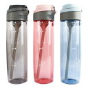 水筒 メンズ レディース ストロー付き 目盛り付き プラスチック製 大容量 アウトドア スポーツ 携帯用 ドリンクボトル 春夏