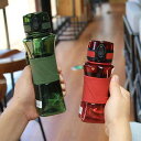 水筒 レディース メンズ 男女兼用 新 おしゃれ ボトル 耐熱 プラスチック製 軽量 携帯便利 スポーツ フィットネス アウトドア 学生 通学用 大容量