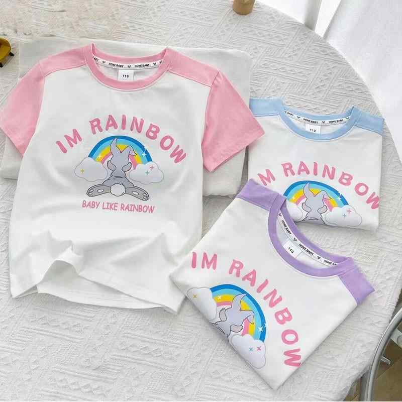 半袖Tシャツ 女の子 ガールズ キッズ 小学生 綿 コットン 普段使い 部屋着 通学着 おしゃれ かわいい ..