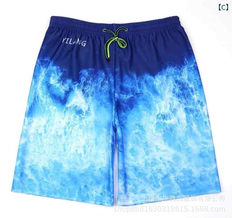 スイムパンツ メンズ ゆったり リラックスフィット ミディアム丈 ロング丈 大きいサイズ ビッグサイズ プリント柄 総柄 おしゃれ カジュアル ポリエステル素材 伸縮性 スポーツ ビーチ プール 温泉 サーフィン 海水浴 マリンスポーツ アウトドア