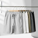 ショートパンツ メンズ 男性用 ハーフパンツ 綿 コットン 夏用 五分丈 膝丈 ゆったり リラックスフィット ストレートシルエット 微ストレッチ スポーツカジュアル 普段使い タウンユース ビーチ リゾート 無地