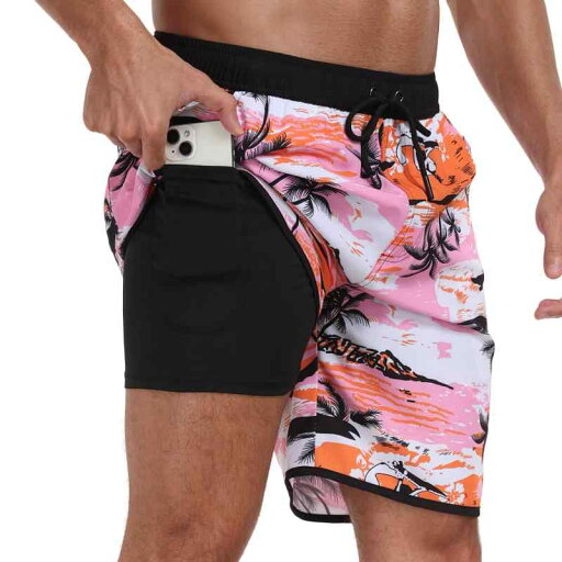 ビーチパンツ メンズ 速乾 スイムパンツ ゆったり 多ポケット プリント ショートパンツ 薄手 軽量 伸縮性 水陸両用 夏 リゾート 海 普段使い ビーチパンツ メンズ 速乾 スイムパンツ ゆったり 多ポケット プリント ショートパンツ 薄手 軽量 伸縮性 水陸両用 夏 リゾート 海 普段使い