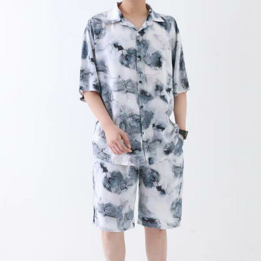 ルームウェア メンズ 男性用 半袖 開襟シャツ トップス ショートパンツ ハーフパンツ 五分丈パンツ 上下セット セットアップ 薄手 軽量 再生繊維 快適 通気性 涼感 部屋着 寝間着 くつろぎ着 春夏秋 ルームウェア メンズ 男性用 半袖 開襟シャツ トップス ショートパンツ ハーフパンツ 五分丈パンツ 上下セット セットアップ 薄手 軽量 再生繊維 快適 通気性 涼感 部屋着 寝間着 くつろぎ着 春夏秋