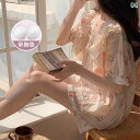 パジャマ レディース 春夏 お姫様風 甘め かわいい 半袖 ショートパンツ セットアップ ゆったり リラックスフィット サッカー生地 薄手 涼しい 通気性 ルームウェア ナイトウェア 部屋着