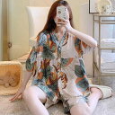 パジャマ レディース 大きいサイズ 夏 半袖 ショートパンツ ルームウェア ゆったり セットアップ かわいい ワンマイルウェア レーヨン混 薄手 Vネック リラックス 部屋着 快適 おうち時間